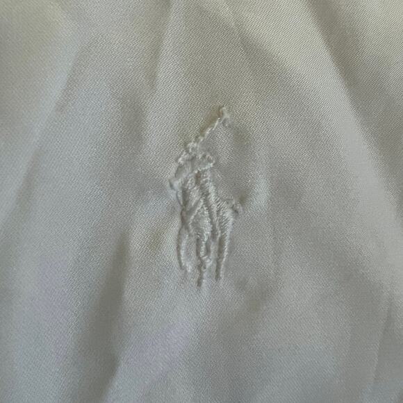 RALPH LAUREN GOLF Men's Windbreaker Jacket All White Medium 1/4 Zip Pocket - Picture 3 of 8